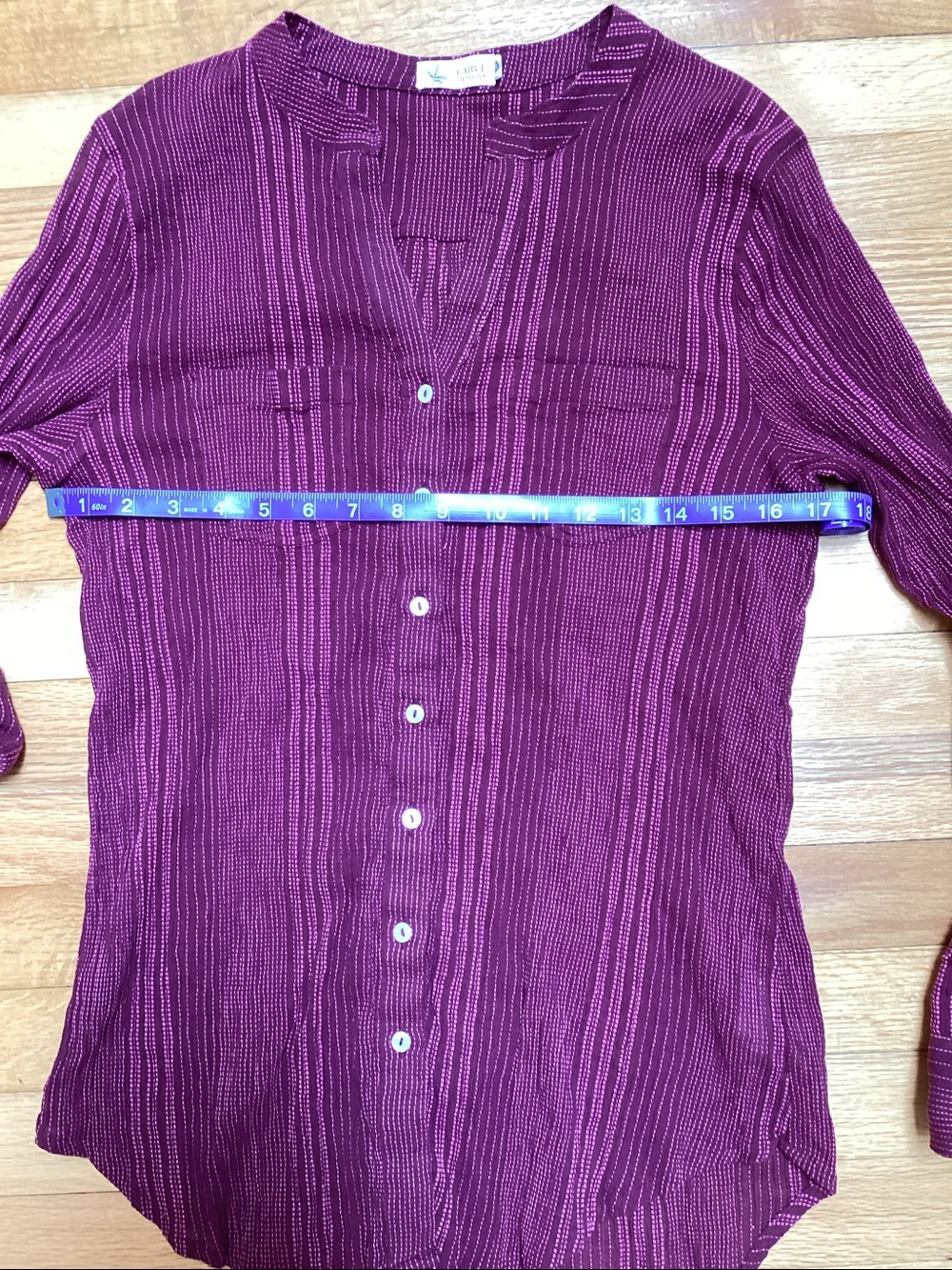 Carve Designs Dylan Organic Cotton Gauze Shirt size medium - Picture 9 of 10